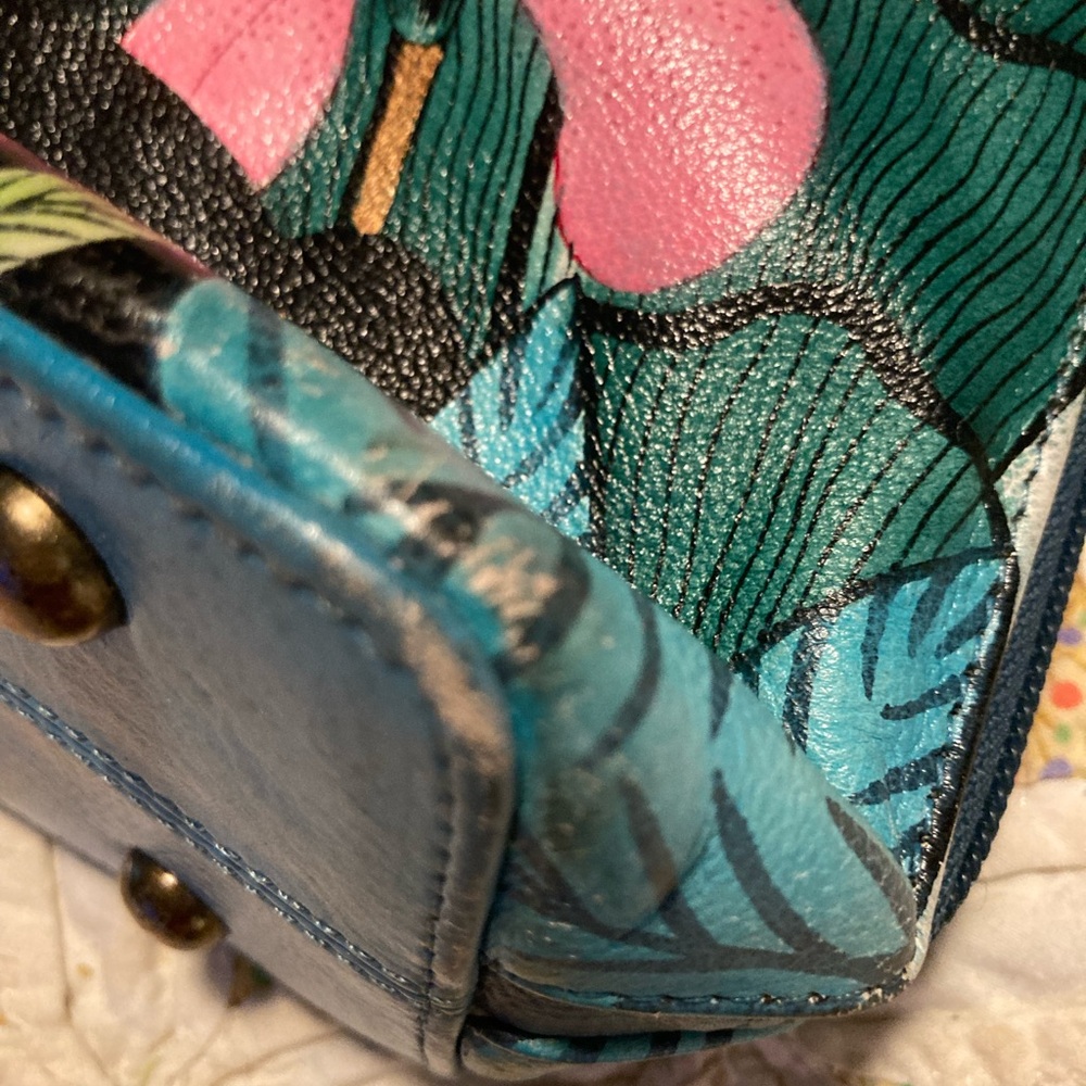 Anuschka Colorful Panther Crossbody Bag - Picture 5 of 8